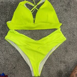 Neon Yellow/Green Bikini Set